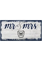 Butler Bulldogs Script Mr and Mrs Sign - Green