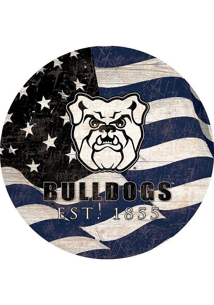 Butler Bulldogs 24in Flag Circle Sign - Green