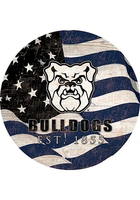 Butler Bulldogs 24in Flag Circle Sign - Green