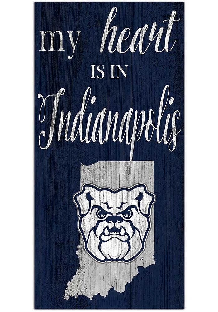 Butler Bulldogs My Heart State Sign - Green