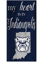 Butler Bulldogs My Heart State Sign - Green