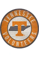 Tennessee Volunteers 12 in Circle State Sign - Orange