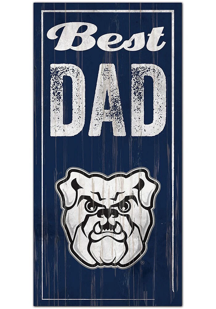 Butler Bulldogs Best Dad Sign - Green