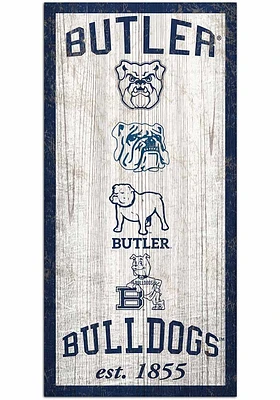 Butler Bulldogs Heritage 6x12 Sign - Green