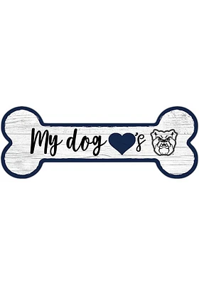 Butler Bulldogs Dog Bone 6x12 Sign - Green