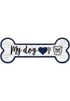 Butler Bulldogs Dog Bone 6x12 Sign - Green