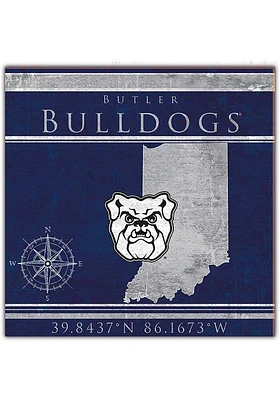 Butler Bulldogs Coordinates Sign - Green