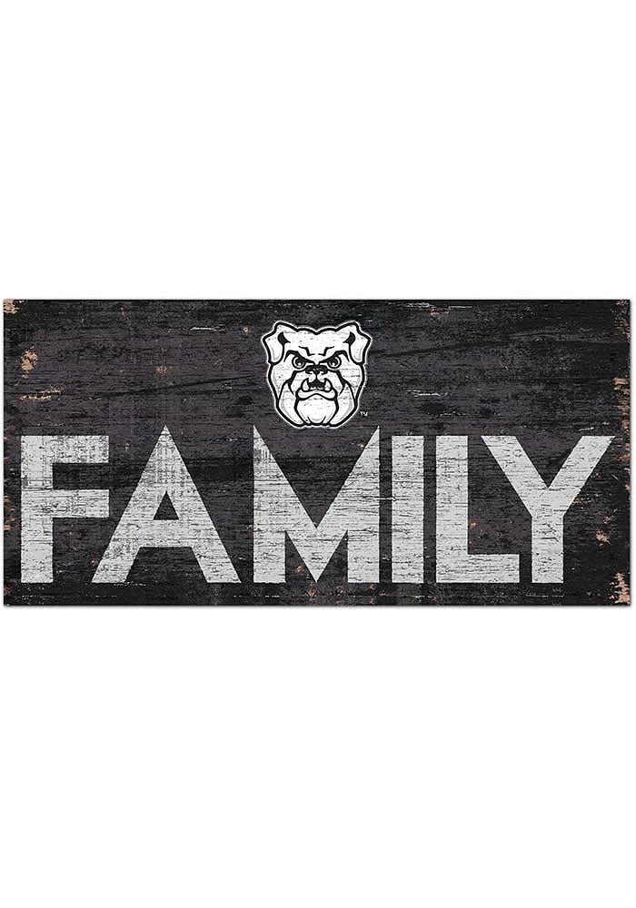Butler Bulldogs Family 6x12 Sign - Green