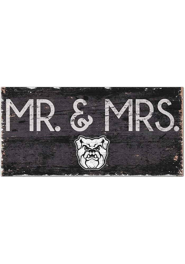 Butler Bulldogs Mr and Mrs Sign - Green