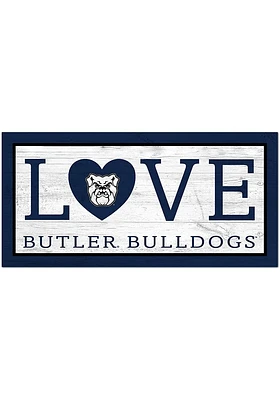 Butler Bulldogs Love 6x12 Sign - Green