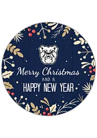 Butler Bulldogs Merry Christmas and New Year Circle Sign - Green