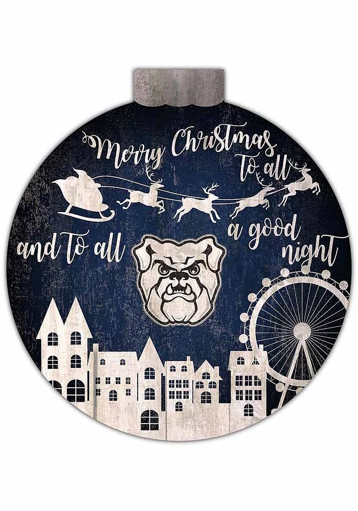 Butler Bulldogs Christmas Village Sign - Green