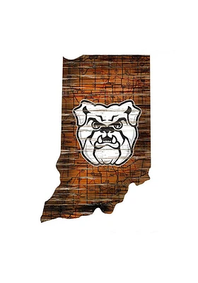 Butler Bulldogs Mini Roadmap State Sign - Green