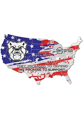 Butler Bulldogs OHT USA Shape Cutout Sign - Green