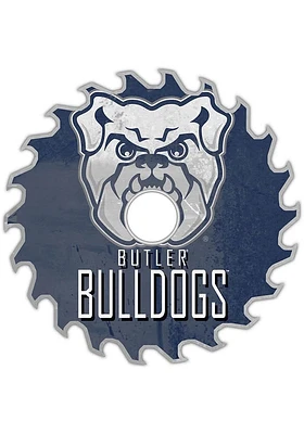 Butler Bulldogs Rust Circular Saw Sign - Green