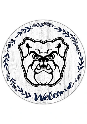 Butler Bulldogs Welcome Circle Sign - Green