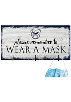 Butler Bulldogs Please Wear Your Mask Sign - Green