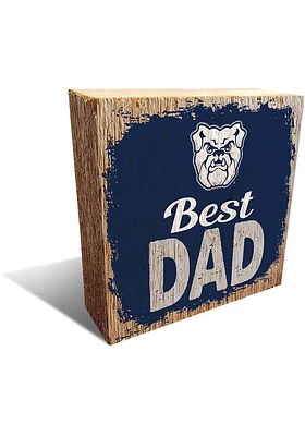 Butler Bulldogs Best Dad Block Sign - Green