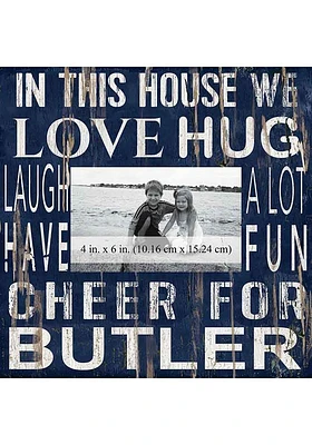 Butler Bulldogs In This House 10x10 Picture Frame - Green