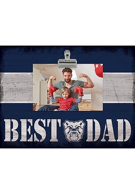 Butler Bulldogs Best Dad Striped Clip Picture Frame - Green