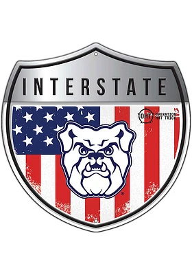 Butler Bulldogs 24in Americana Interstate Sign - Green