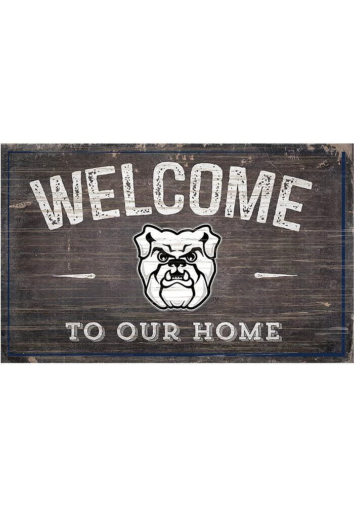Butler Bulldogs Welcome to our Home Sign - Green