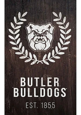 Butler Bulldogs Laurel Wreath Sign - Green