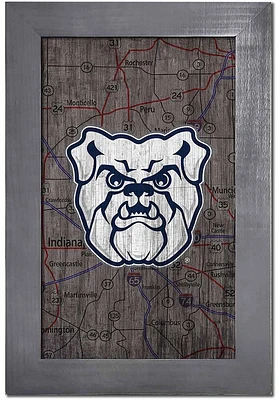 Butler Bulldogs City Map Sign - Green