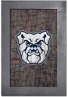 Butler Bulldogs City Map Sign - Green