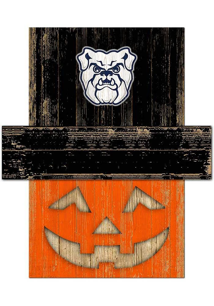 Butler Bulldogs Pumpkin Head Sign - Green