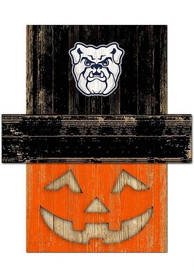 Butler Bulldogs Pumpkin Head Sign - Green