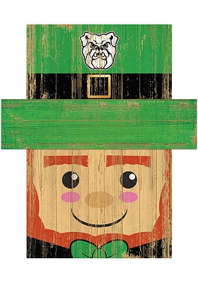 Butler Bulldogs Leprechaun Head Sign - Green