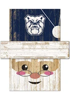 Butler Bulldogs Santa Head Sign - Green