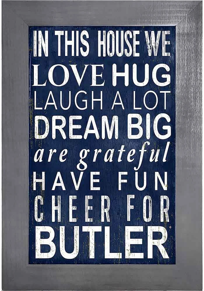 Butler Bulldogs In This House Picture Frame - Green