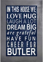 Butler Bulldogs In This House Picture Frame - Green