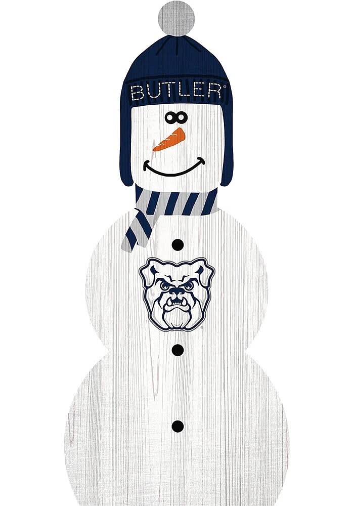 Butler Bulldogs Snowman Leaner Sign - Green
