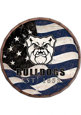 Butler Bulldogs Flag 24 Inch Barrel Top Sign - Green