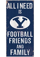BYU Cougars Football Friends and Family Sign - Navy Blue