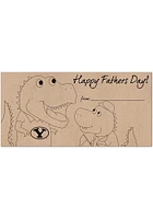 BYU Cougars Fathers Day Coloring Sign - Navy Blue