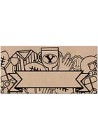 BYU Cougars Banner Coloring Sign - Navy Blue