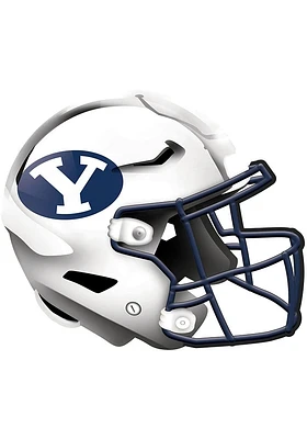 BYU Cougars 12in Authentic Helmet Sign - Navy Blue