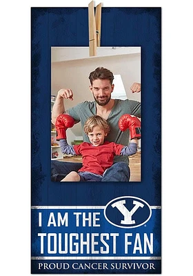BYU Cougars The Toughest Fan Sign - Navy Blue