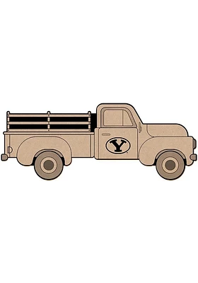 BYU Cougars Truck Coloring Sign - Navy Blue