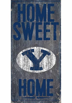 BYU Cougars Home Sweet Home Sign - Navy Blue