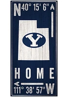 BYU Cougars Coordinate Sign - Navy Blue