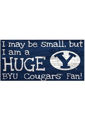 BYU Cougars Huge Fan Sign - Navy Blue