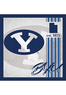 BYU Cougars Album Sign - Navy Blue