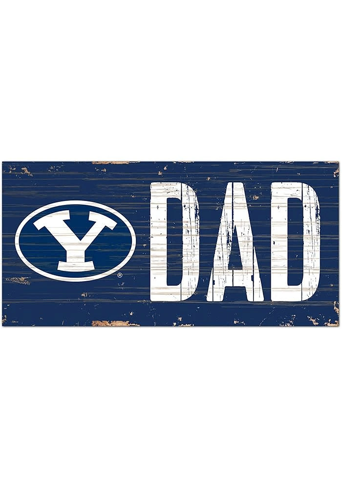 BYU Cougars DAD Sign - Navy Blue