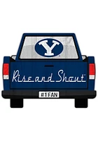 BYU Cougars Truck Back Cutout Sign - Navy Blue