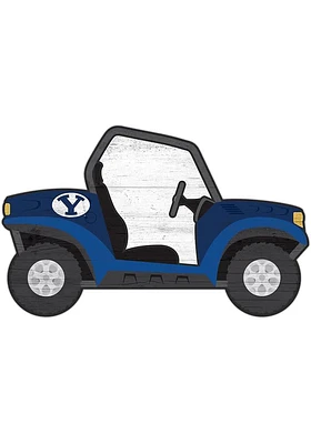BYU Cougars ATV Cutout Sign - Navy Blue